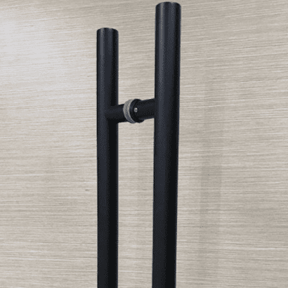 Black Round Pull Handle 1200mm - My Digital Lock