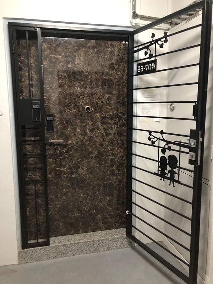 My Digital Lock Supply And Install Hdb Solid Designer Laminate Main Door 4x7 Feet Double Leaf From 1199 With Free Installation And Deliver In 4 Days In Singapore Call 91616282 Yishun Bukit