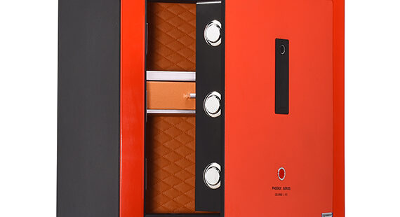 Nikawa Lucky Red Premium Safe with Leather Interior