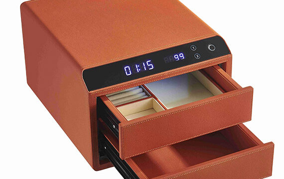 NIKAWA Feramo Leather Smart Safe box - Senji Orange