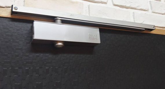 Premium Slide Arm Door Closer Silver