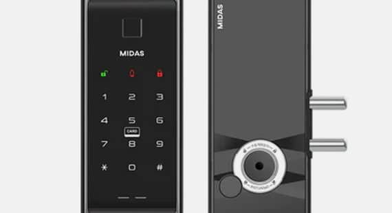 Midas Crystal Dual Fingerprint Gate Lock