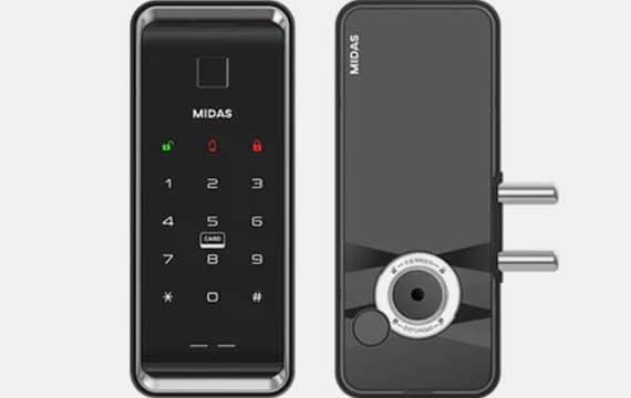 Midas Crystal Dual Fingerprint Gate Lock