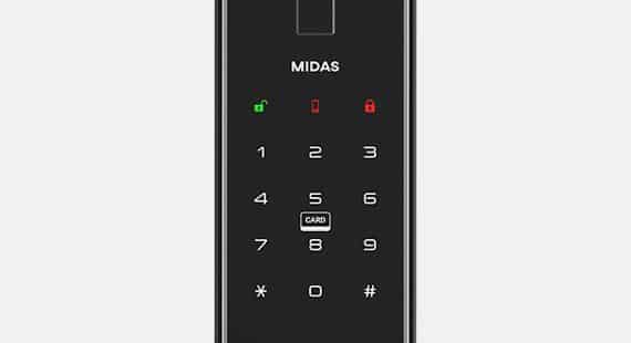 Midas Crystal Dual Fingerprint Gate Lock