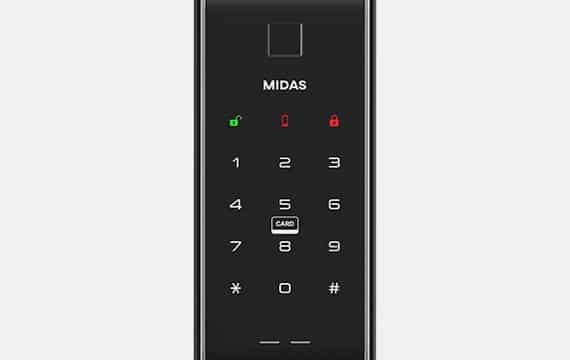 Midas Crystal Dual Fingerprint Gate Lock