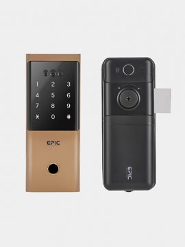 EPIC 8G Face Recognition Sapporo Gold Leather Smartphone Digital Lock