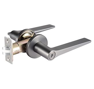 Lacasa 8321 Metallic Gun Grey Designer Bedroom Lever Lock