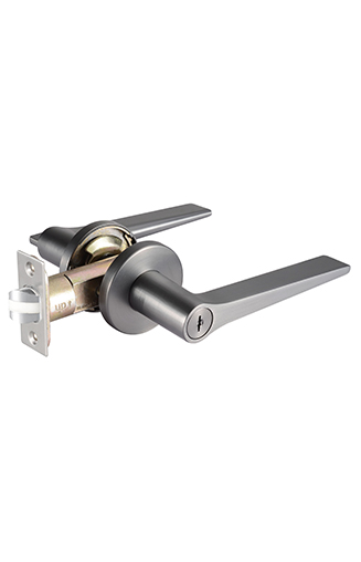 Lacasa 8321 Metallic Gun Grey Designer Bedroom Lever Lock