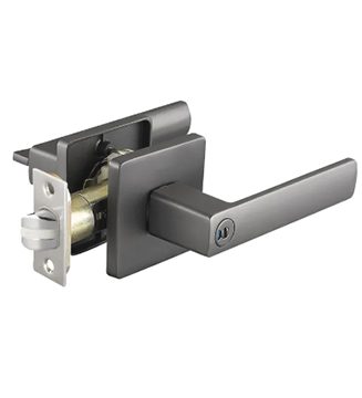 Lacasa 8371 Metallic Gun Grey Designer Bedroom Lever Lock