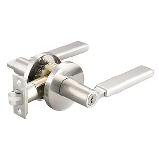 Lacasa 8391 Satin Nickel Designer Bedroom Lever Lock