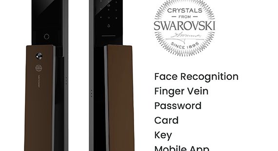 Moorgen T5 Swarovski Crystal Digital Lock (Coffee Brown)