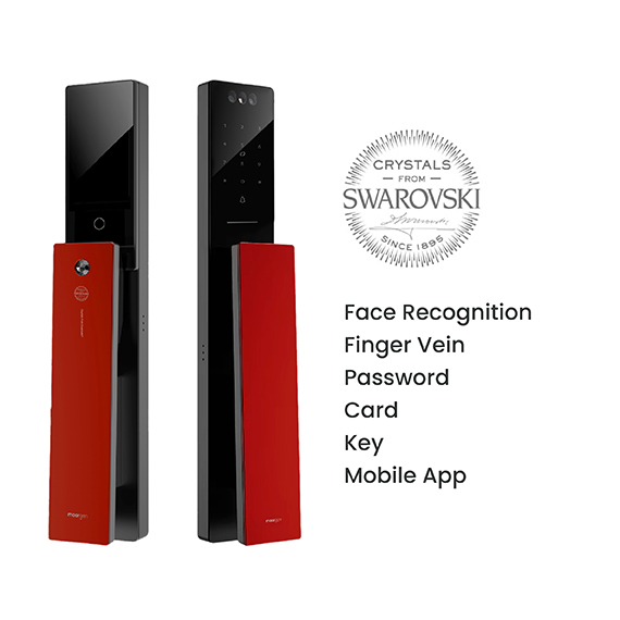 Moorgen T5 Swarovski Crystal Digital Lock (Ferrari Red)