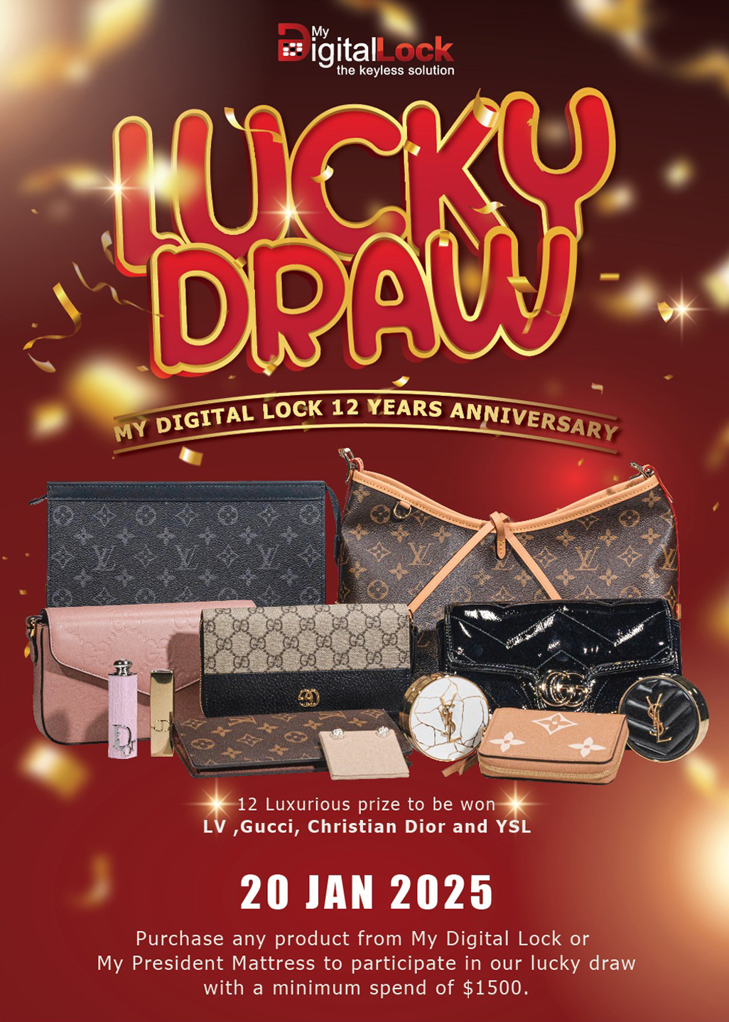 Mydigitallock - Lucky Draw Prize List Promotions