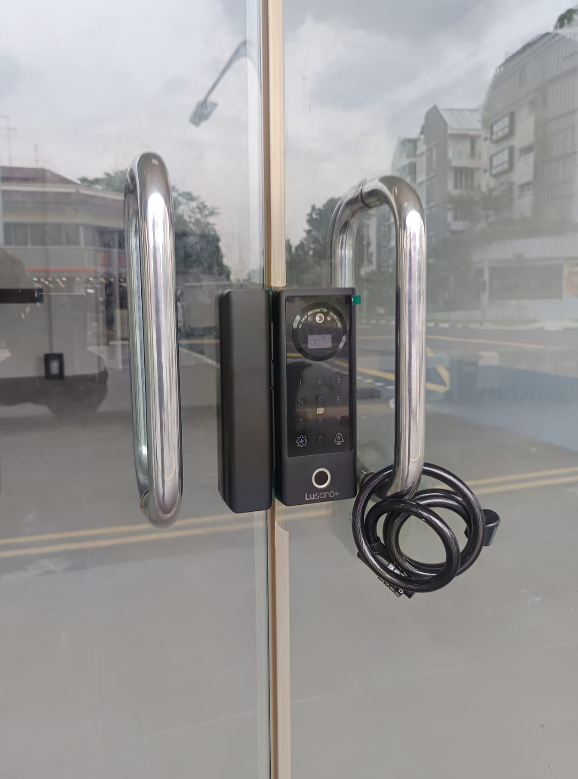 Glass Digital Lock for Glass Doors