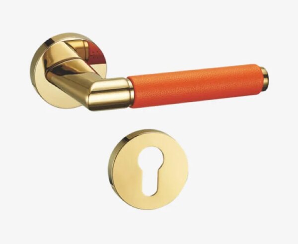 Lusano-Orange-Leather-Designer-Gate-Handle Lusano-Orange-Leather-Designer-Gate-Handle