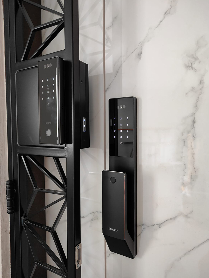 Lusano Space X Smart Door Lock - (Mika Black)